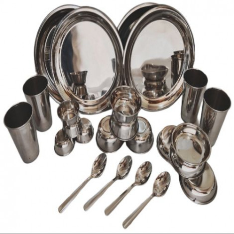 40 Pcs Stainless Steel Dinner Set