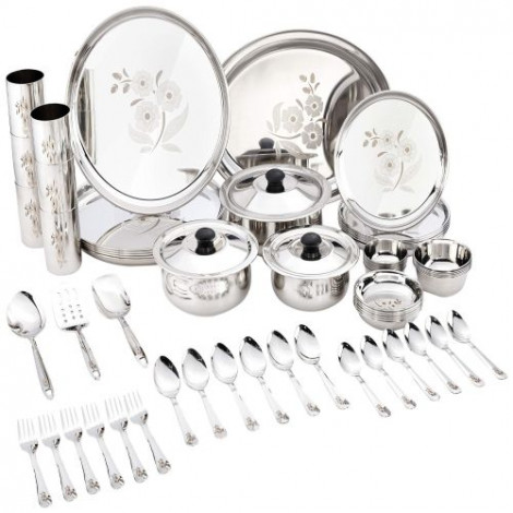 30 Pcs Stainless Steel Dinner Set
