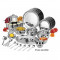 51 Pcs Stainless Steel Dinner Set